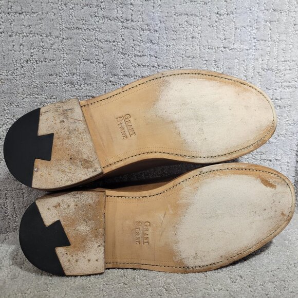 Grant Stone Plain Toe Men's Size US 10.5 E Dune Chromexcel Leather Oxford Shoe - Picture 11 of 12